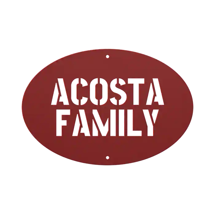 Acosta Family Name Sign