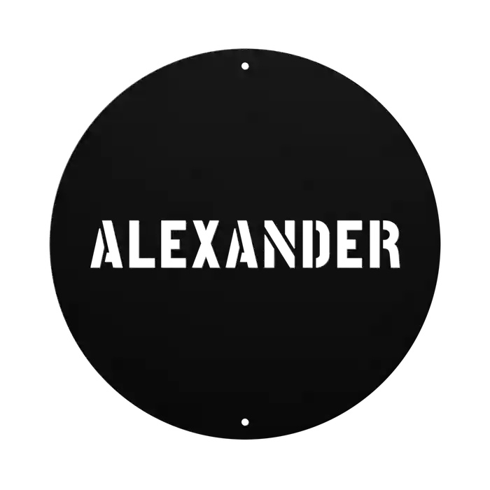 Alexander Family Name Sign