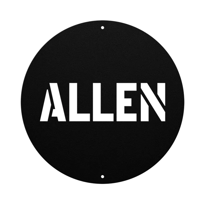 Allen Family Name Sign