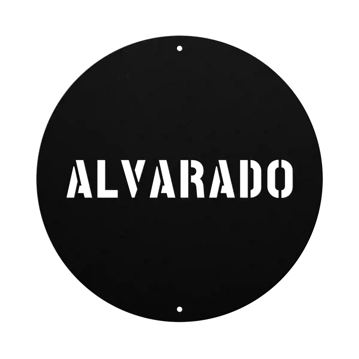 Alvarado Family Name Sign