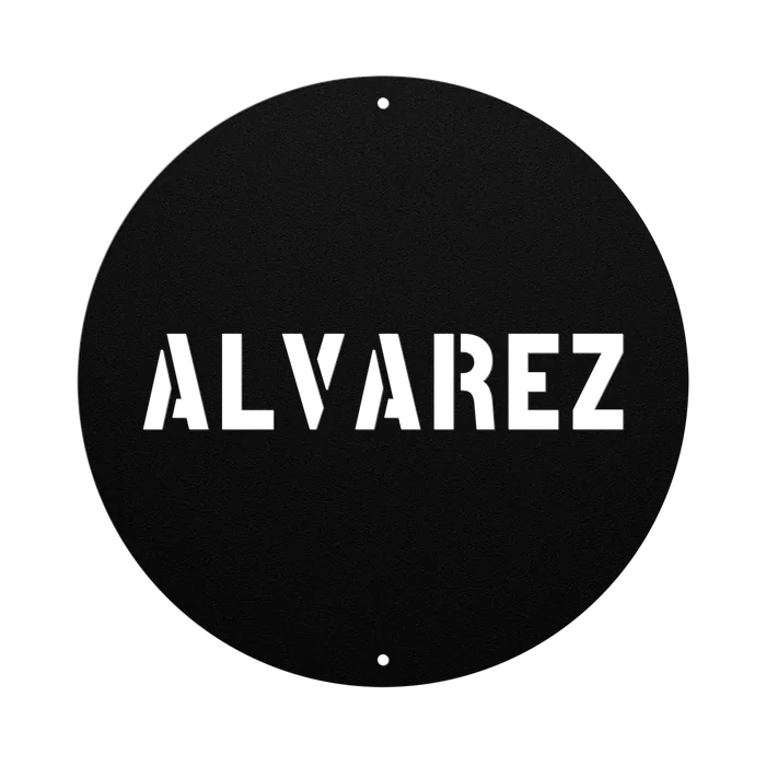 Alvarez Family Name Sign