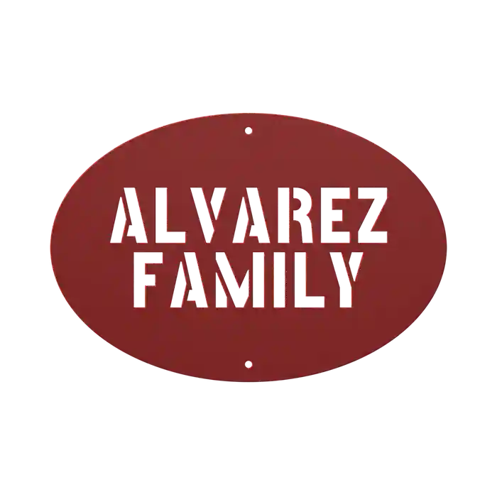 Alvarez Family Name Sign