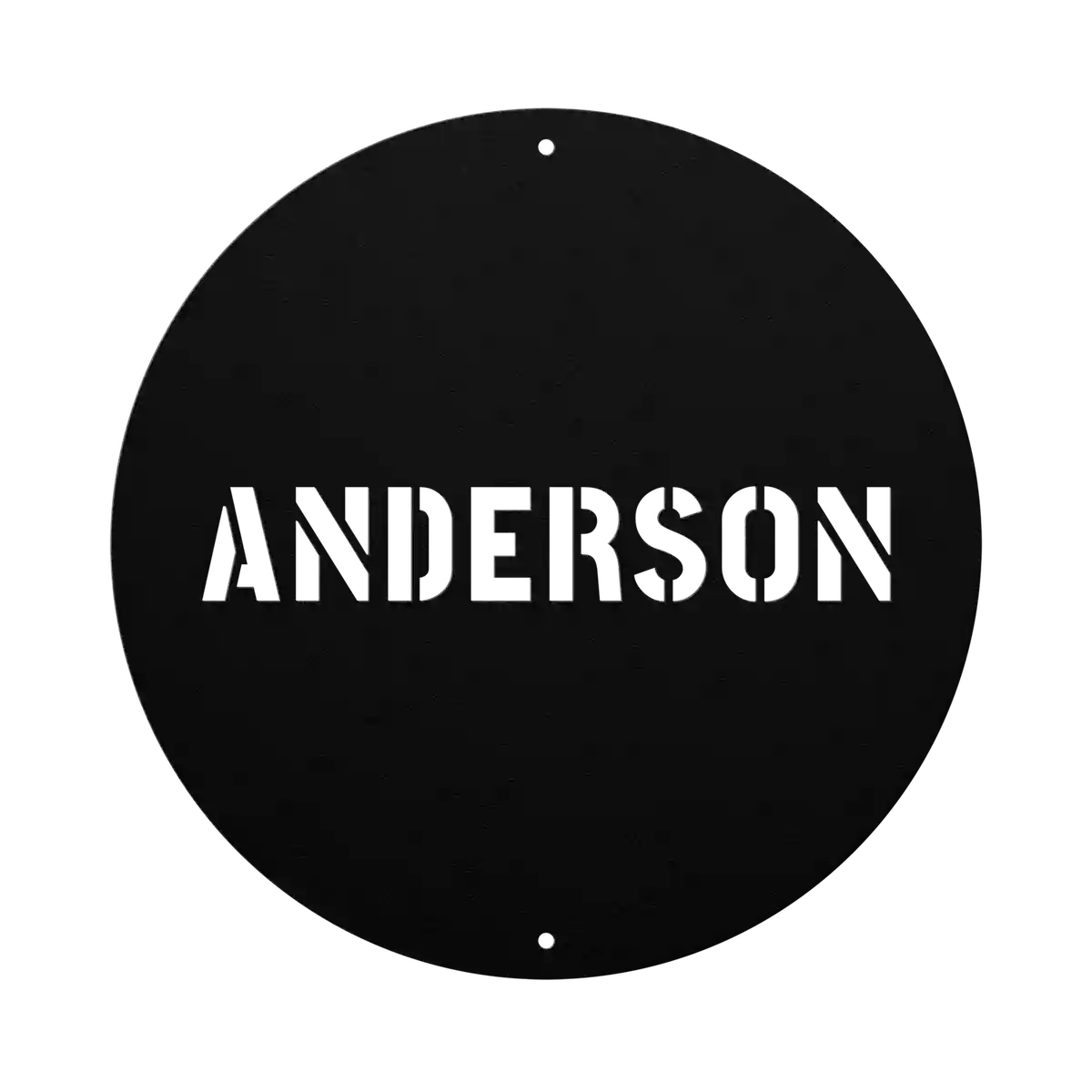 Anderson Family Name Sign