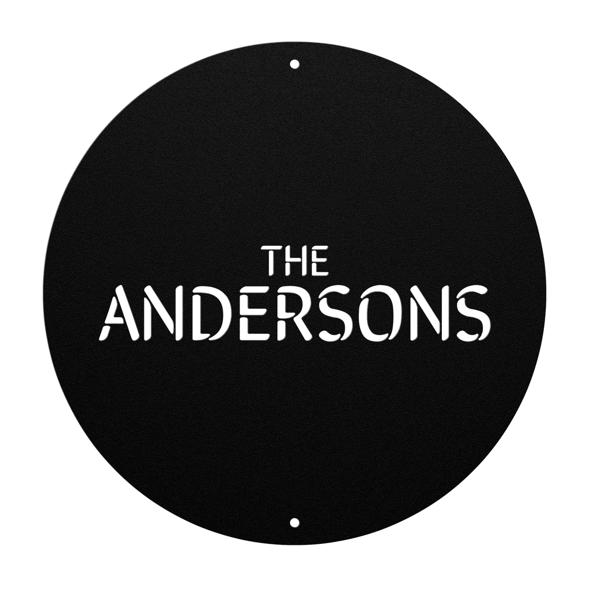 Anderson Family Name Sign