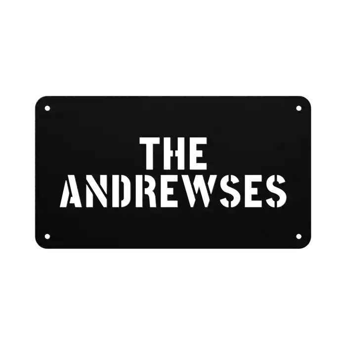 Andrews Family Name Sign