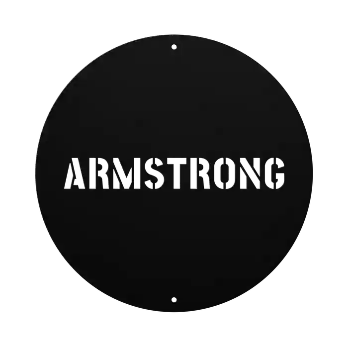 Armstrong Family Name Sign