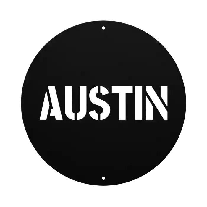 Austin Family Name Sign