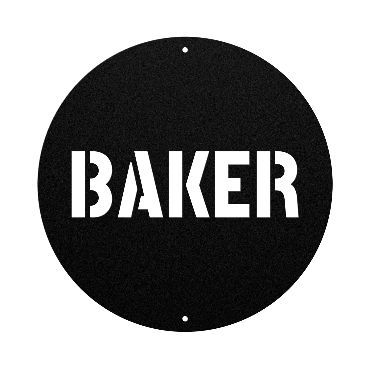 Baker Family Name Sign