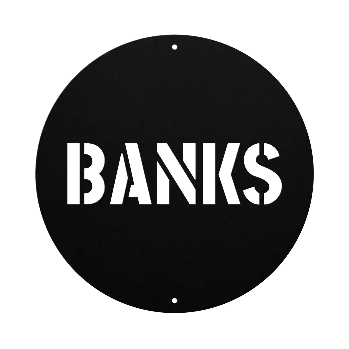 Banks Family Name Sign
