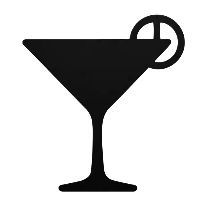 Bar Citrus Wheel Cocktail Metal Sign