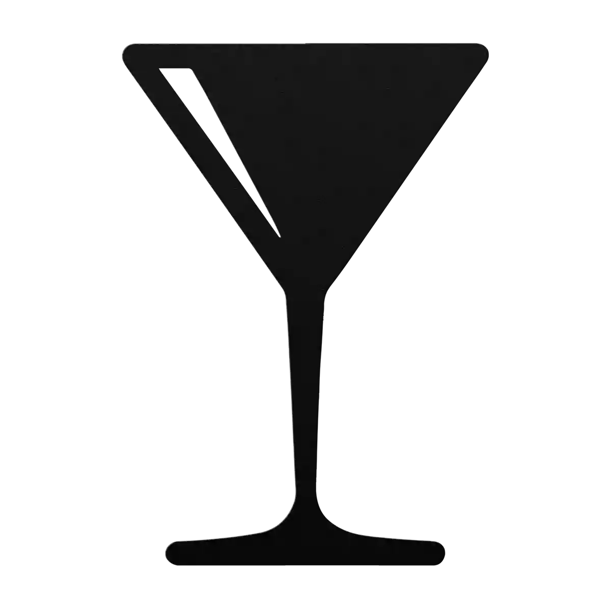 Bar Classic Martini Glass Metal Sign