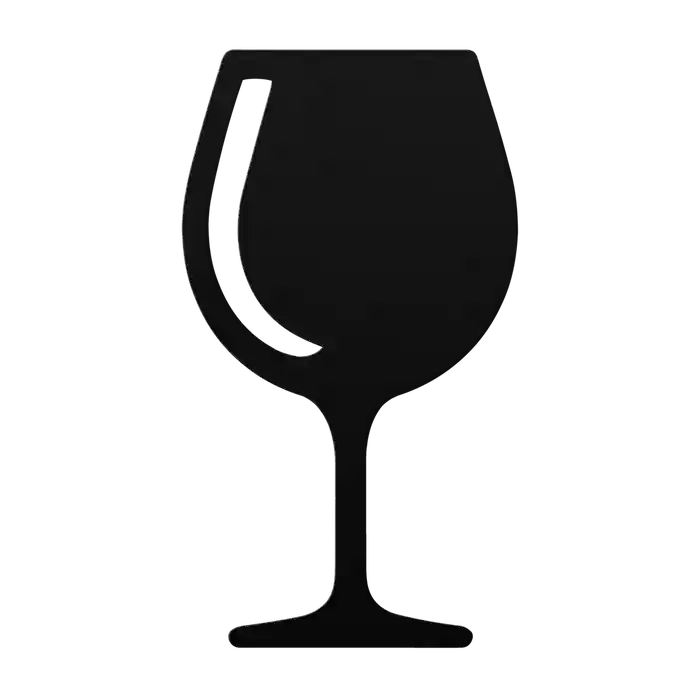 Bar Classic Wine Glass Metal Sign