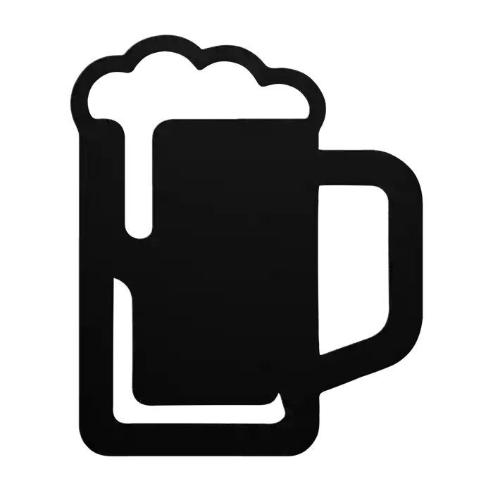 Bar Foamy Beer Mug Metal Sign