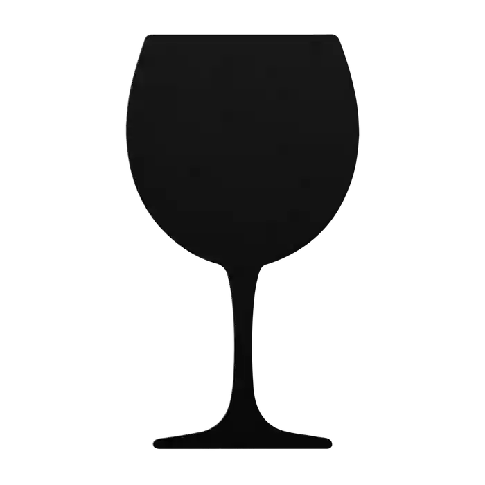 Bar Solid Wine Glass Metal Sign