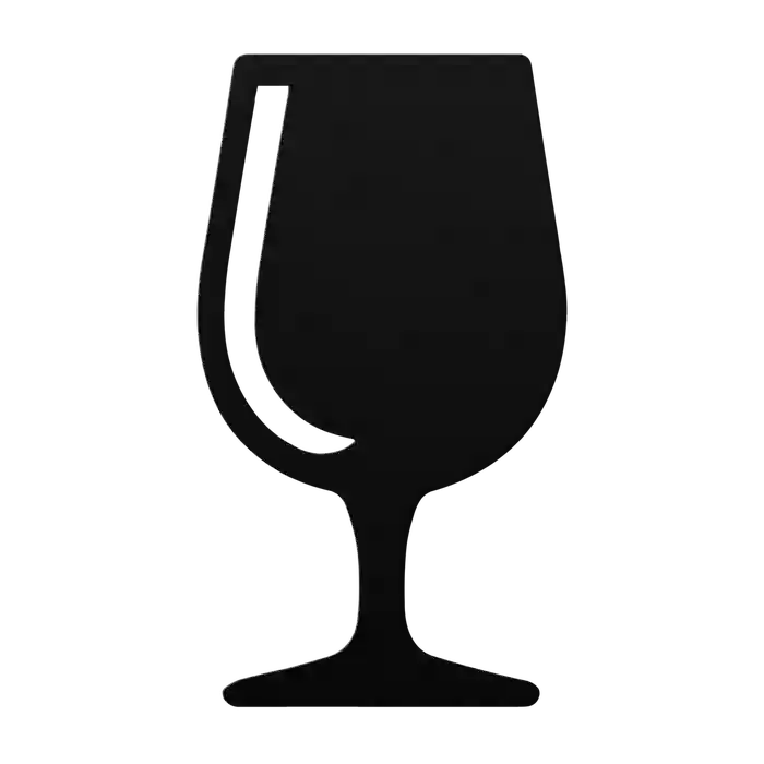 Bar Tulip Wine Glass Metal Sign