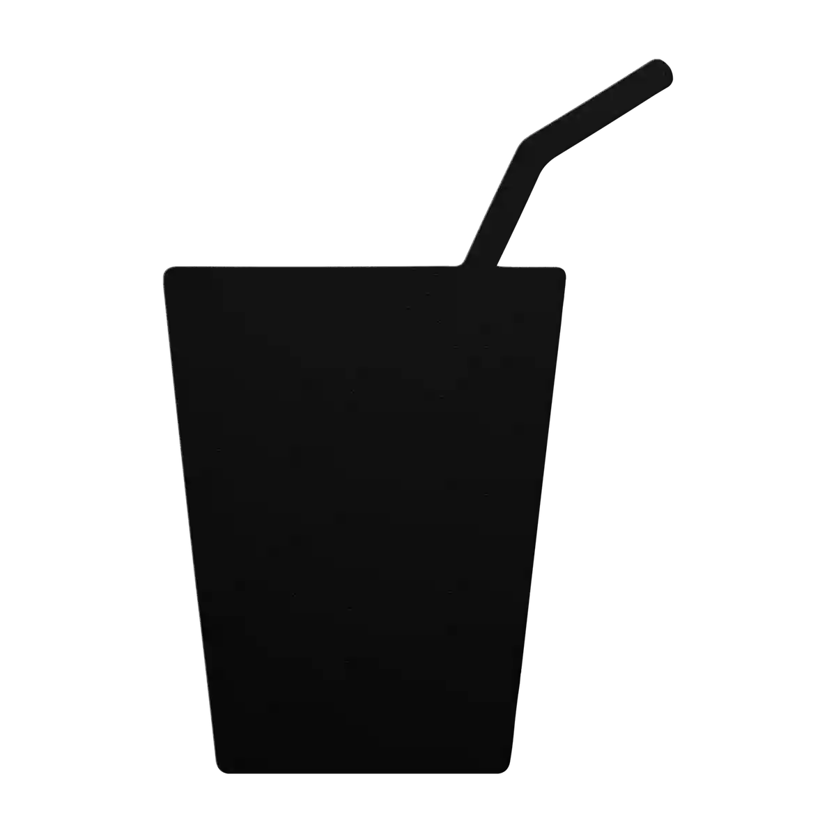 Bar Tumbler with Straw Metal Sign