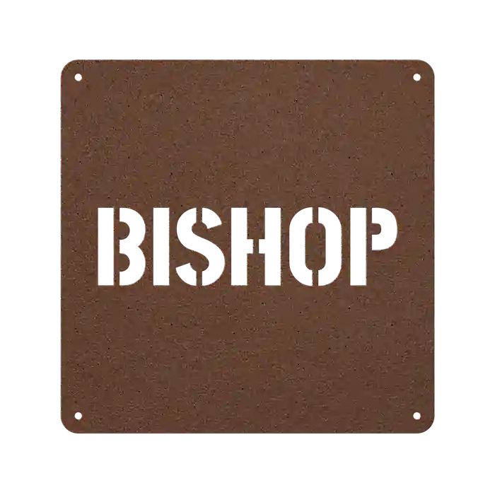 Bishop Family Name Sign