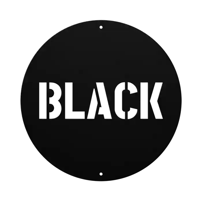 Black Family Name Sign