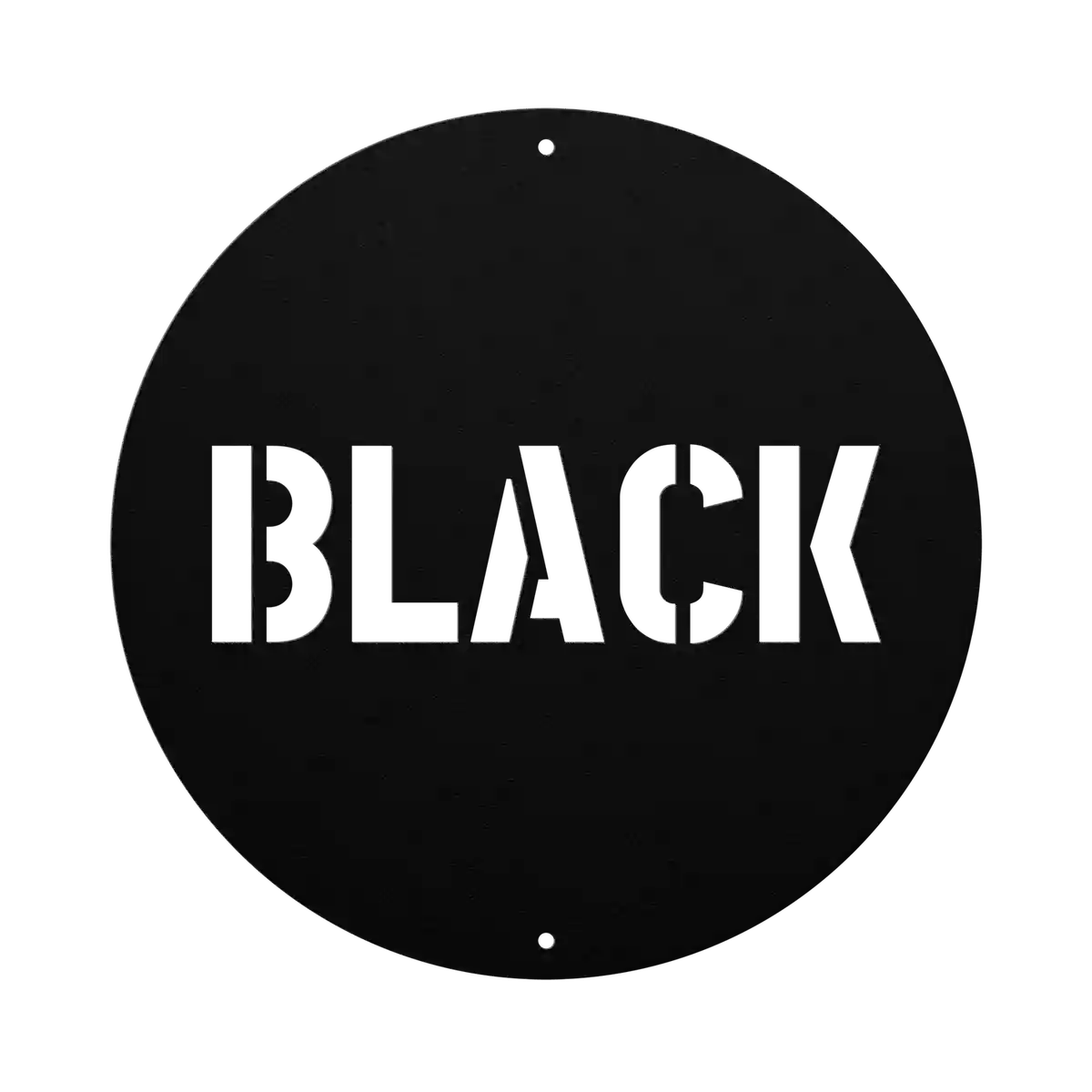 Black Family Name Sign