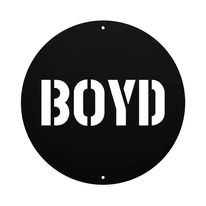 Boyd Family Name Sign