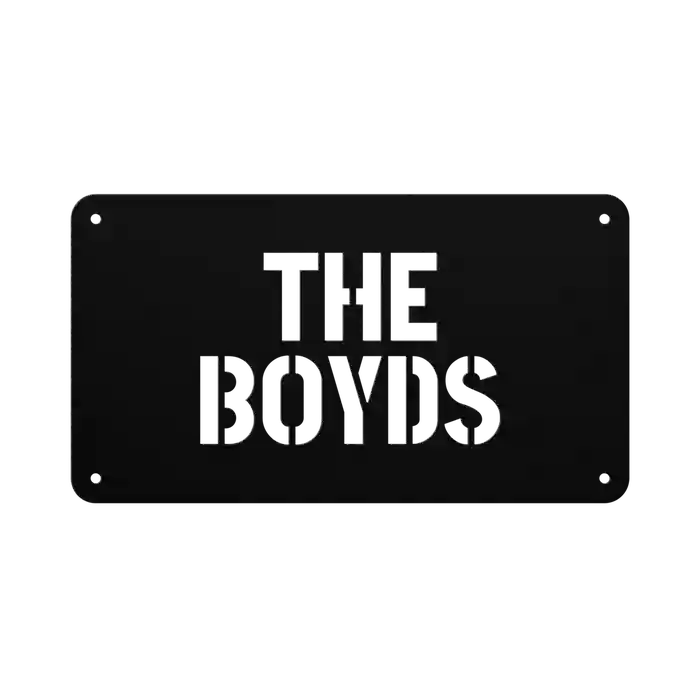 Boyd Family Name Sign