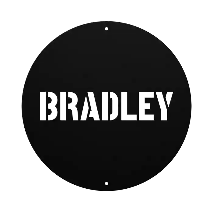 Bradley Family Name Sign