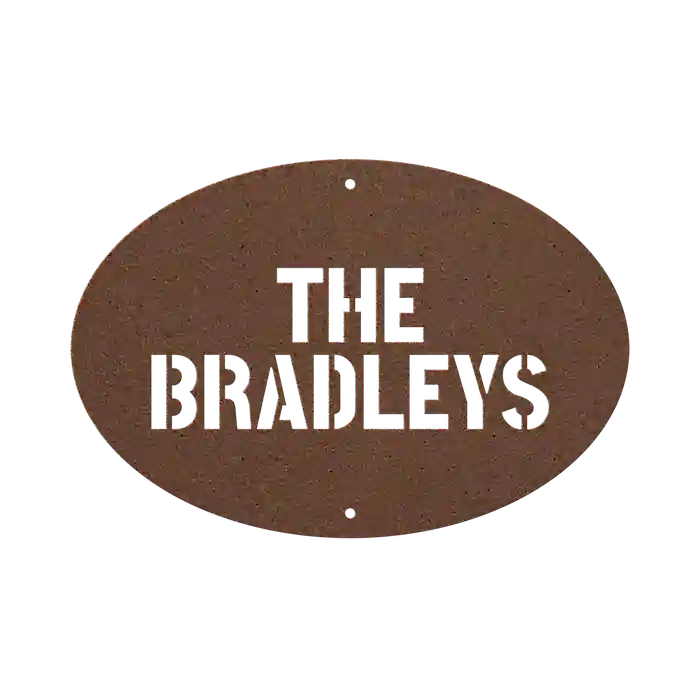 Bradley Family Name Sign