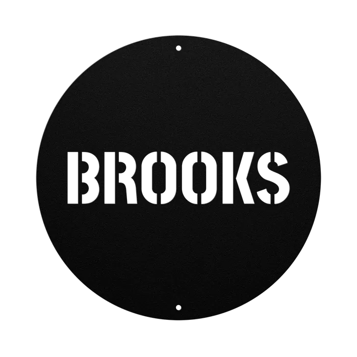 Brooks Family Name Sign