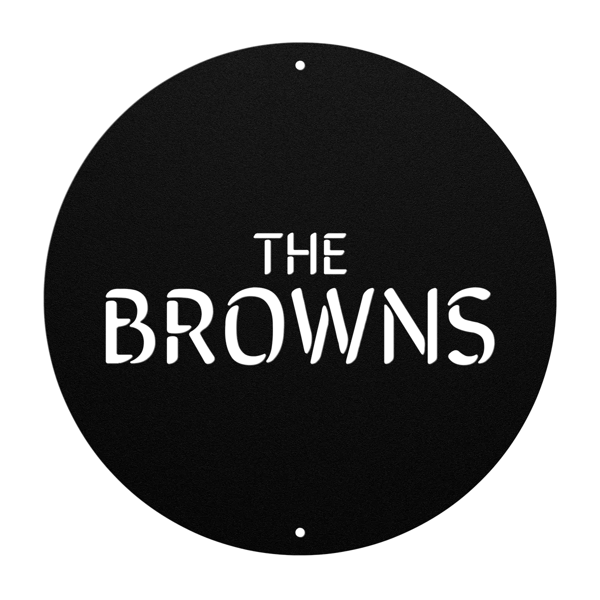 Brown Family Name Sign