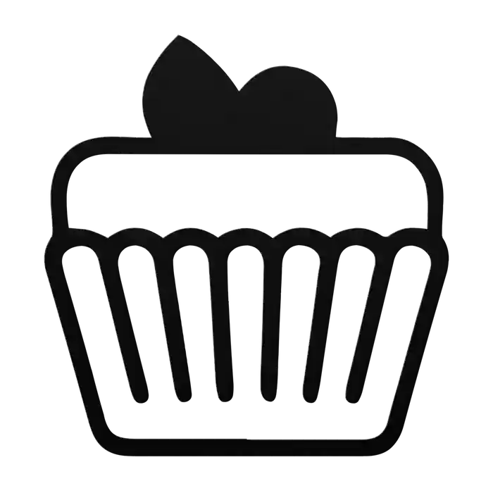 Cake Berry Cup Metal Sign