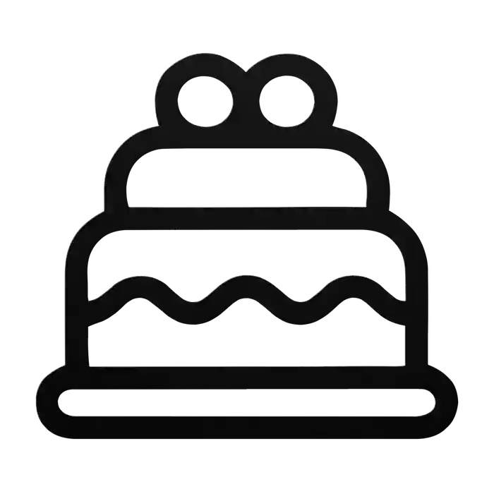 Cake Double Cherry Tiers Metal Sign