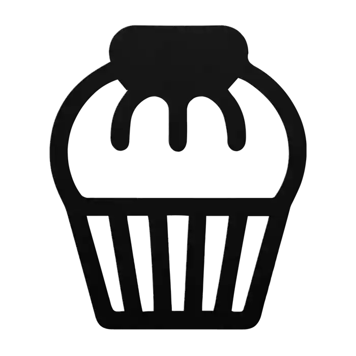 Cake Drip Frosted Cup Metal Sign