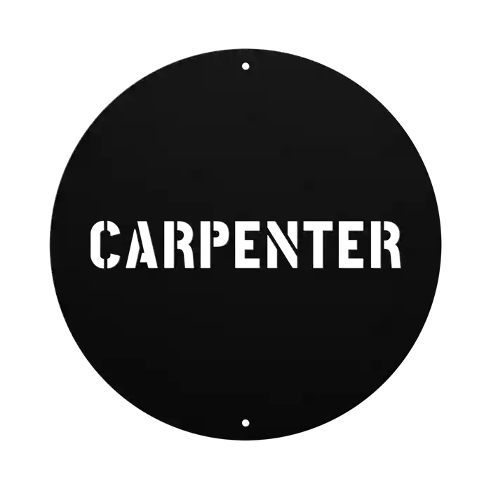 Carpenter Family Name Sign