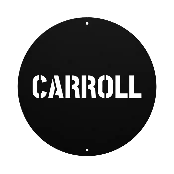Carroll Family Name Sign