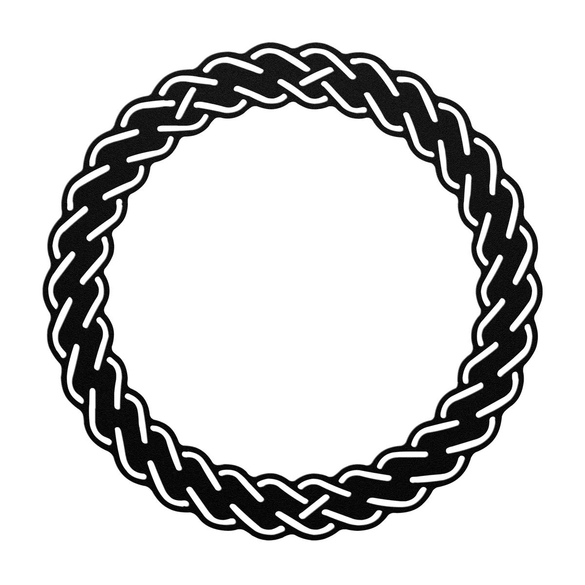 Celtic Braided Rope Ring Metal Sign