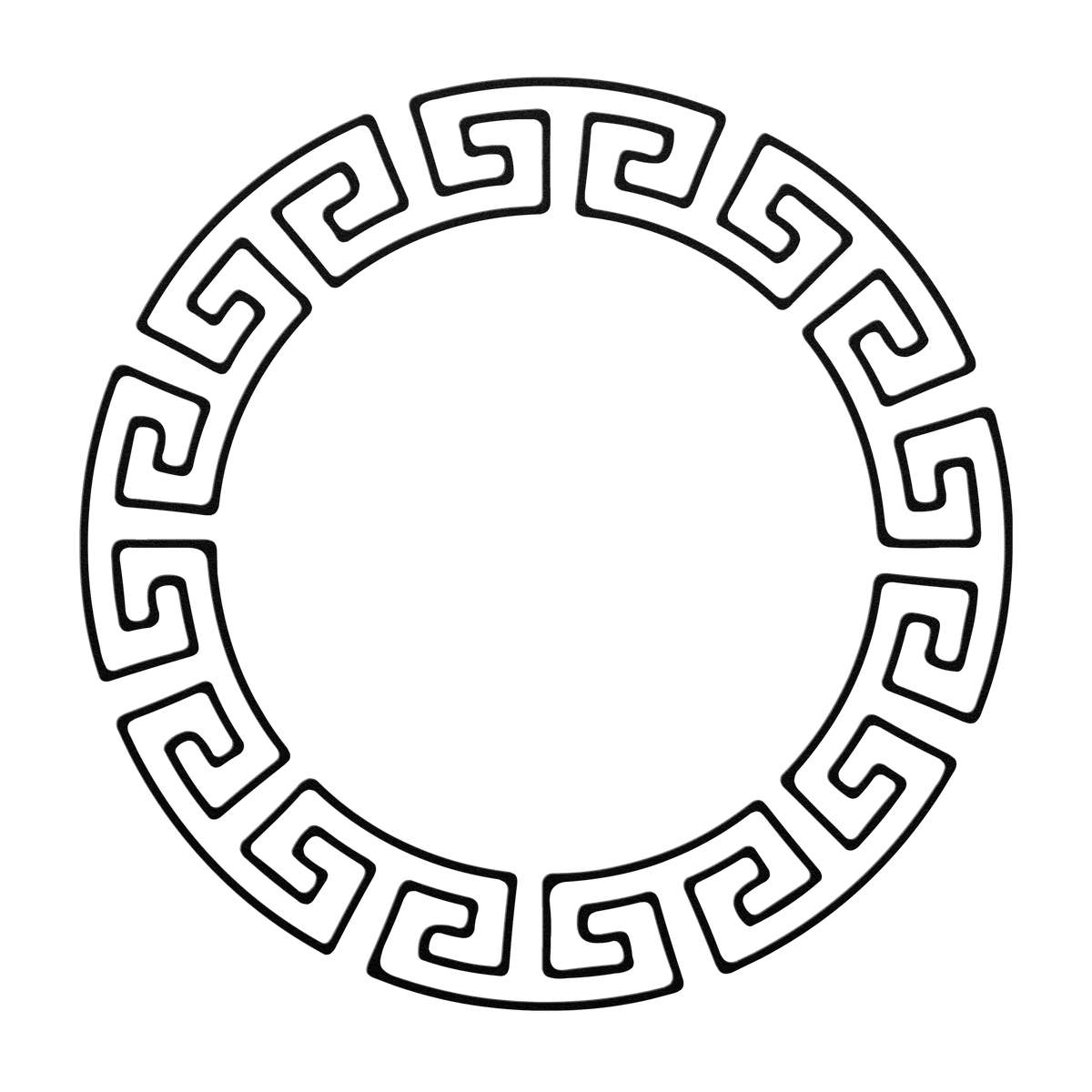 Celtic Broad Fret Ring Metal Sign