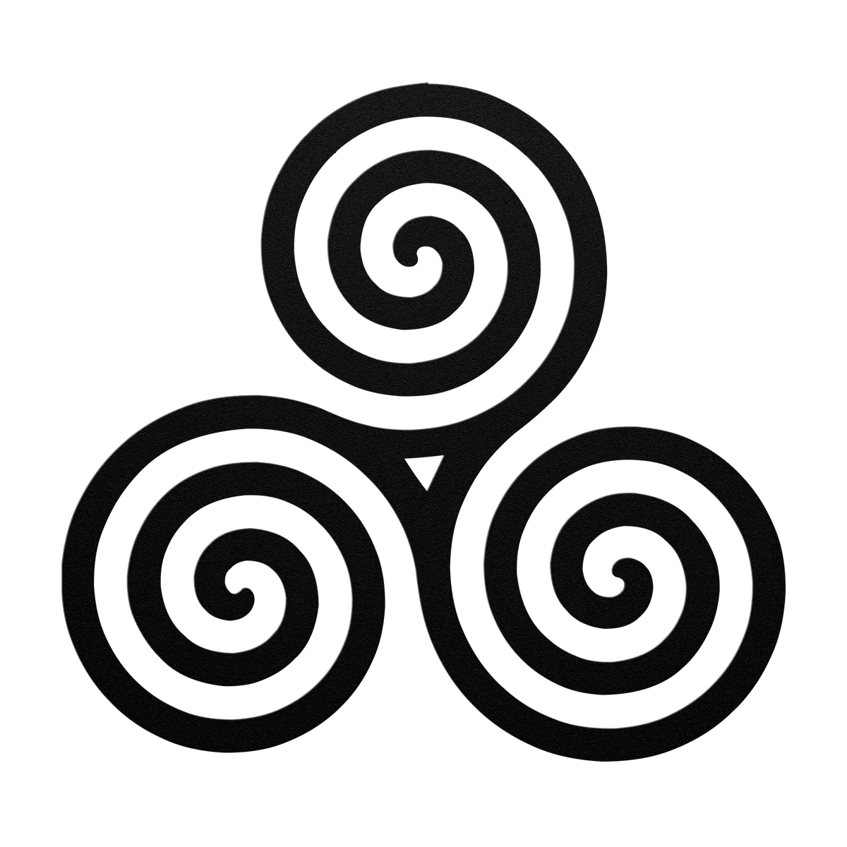 Celtic Coiled Triskele Metal Sign