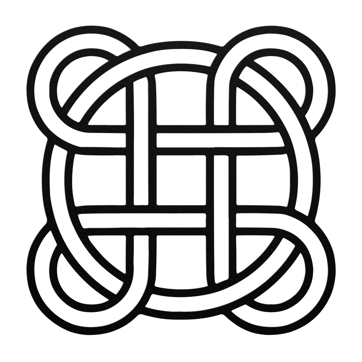 Celtic Lattice Knot Metal Sign