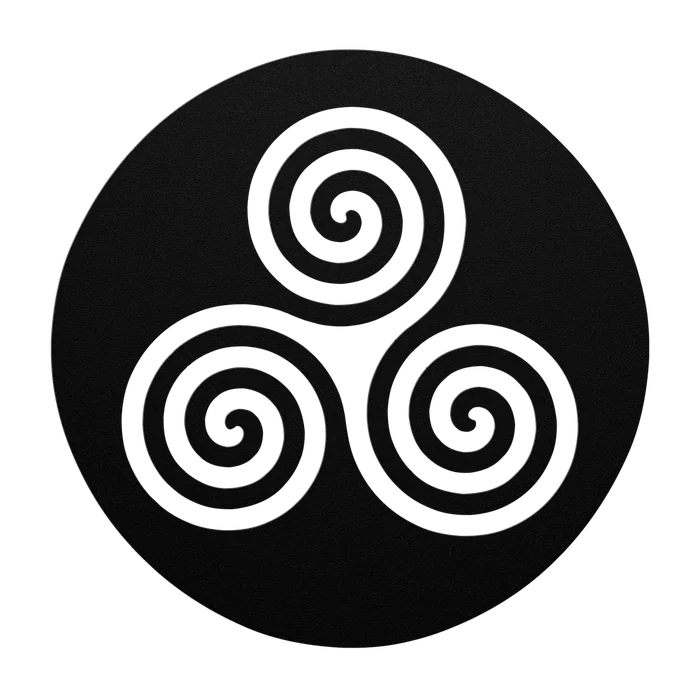 Celtic Newgrange Disc Metal Sign