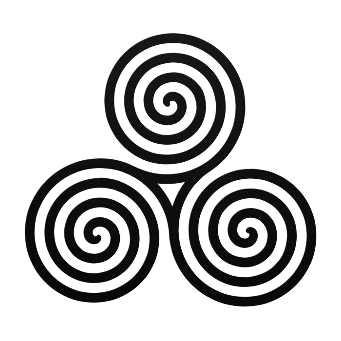 Celtic Newgrange Spiral Metal Sign