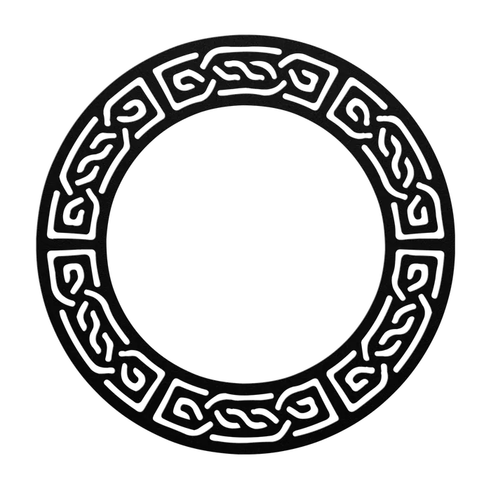 Celtic Spiral Panel Ring Metal Sign