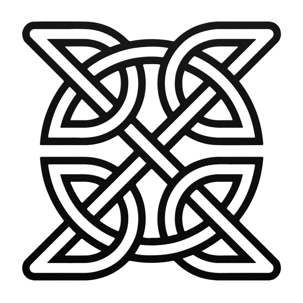 Celtic Square Knot Metal Sign