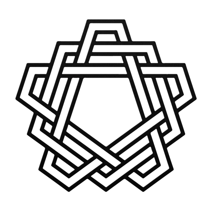 Celtic Star Knot Metal Sign