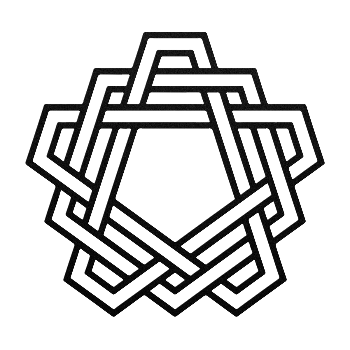 Celtic Star Knot Metal Sign
