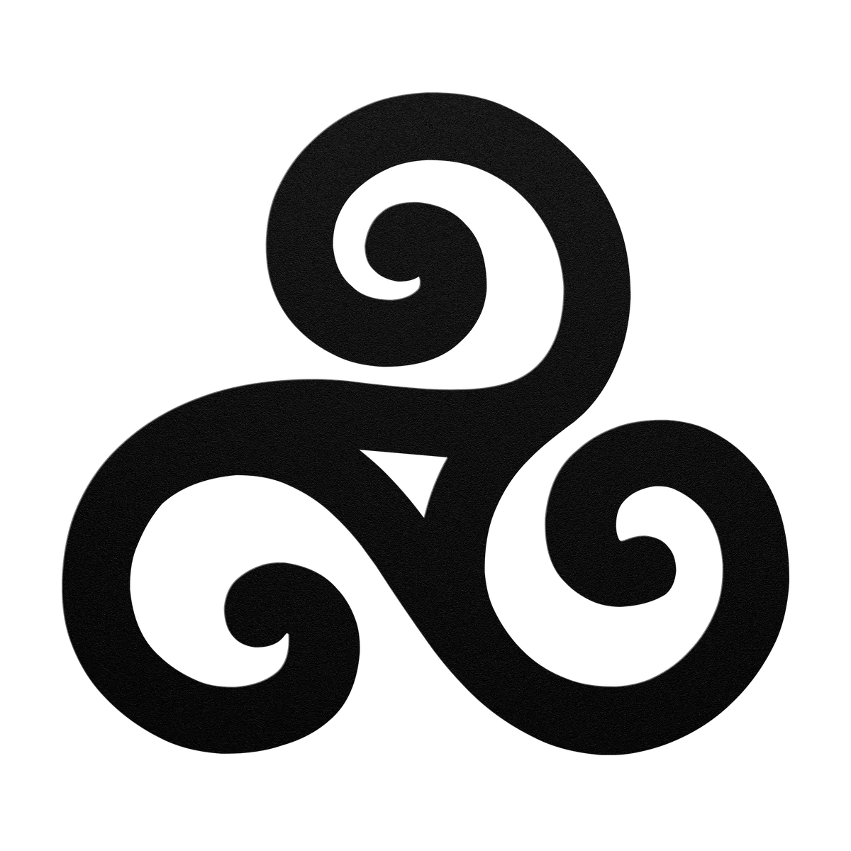 Celtic Tapered Triskele Metal Sign