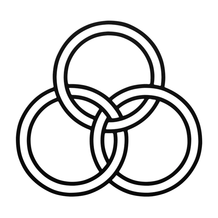 Celtic Three Rings Metal Sign