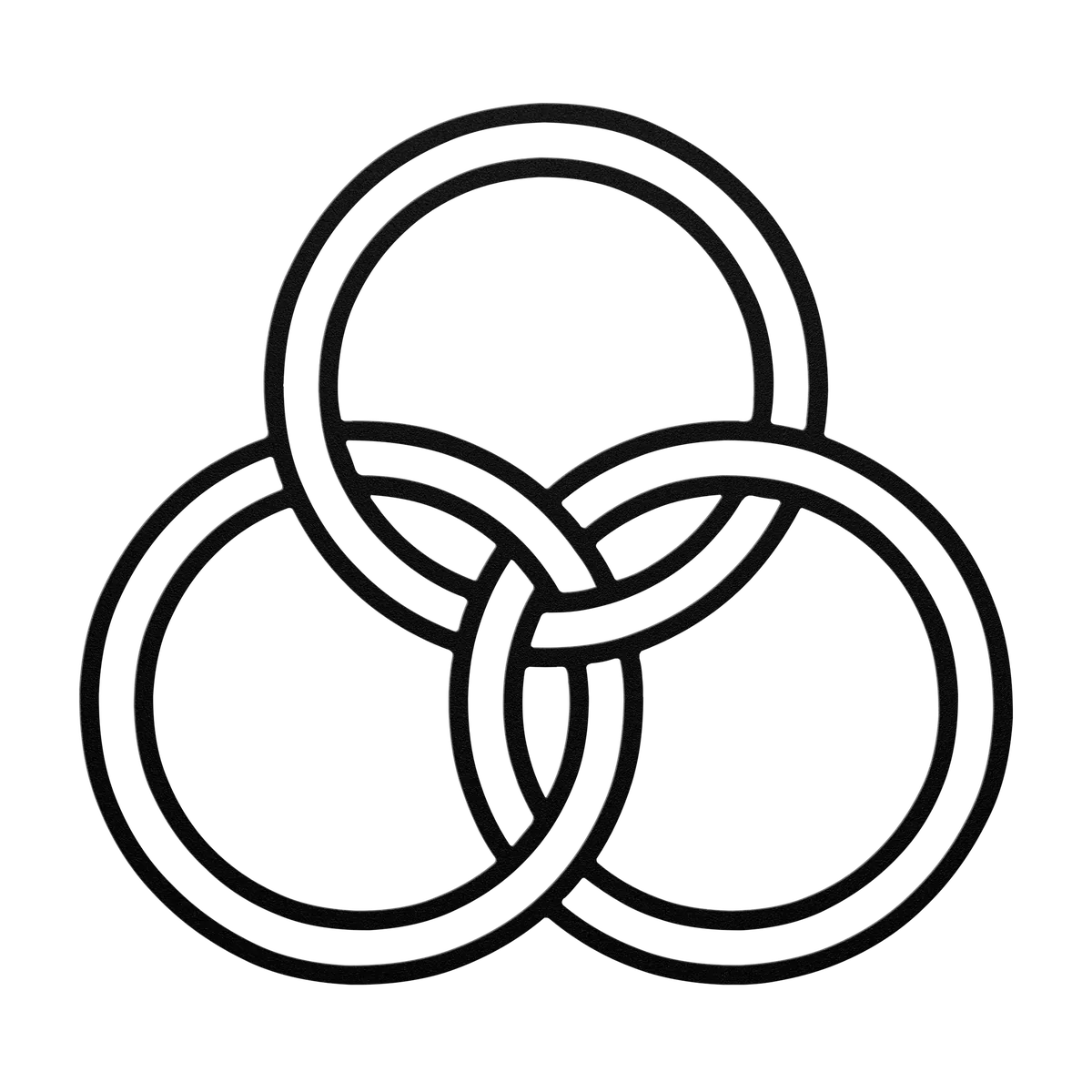 Celtic Three Rings Metal Sign