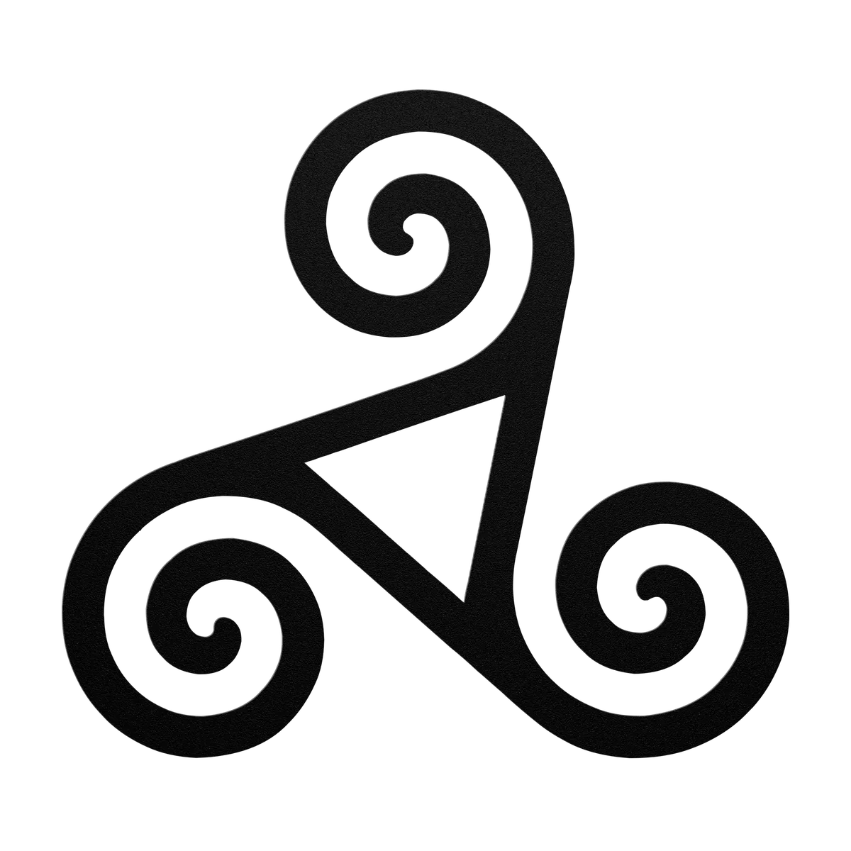 Celtic Triangle Triskele Metal Sign