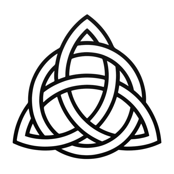 Celtic Trinity Circle Metal Sign