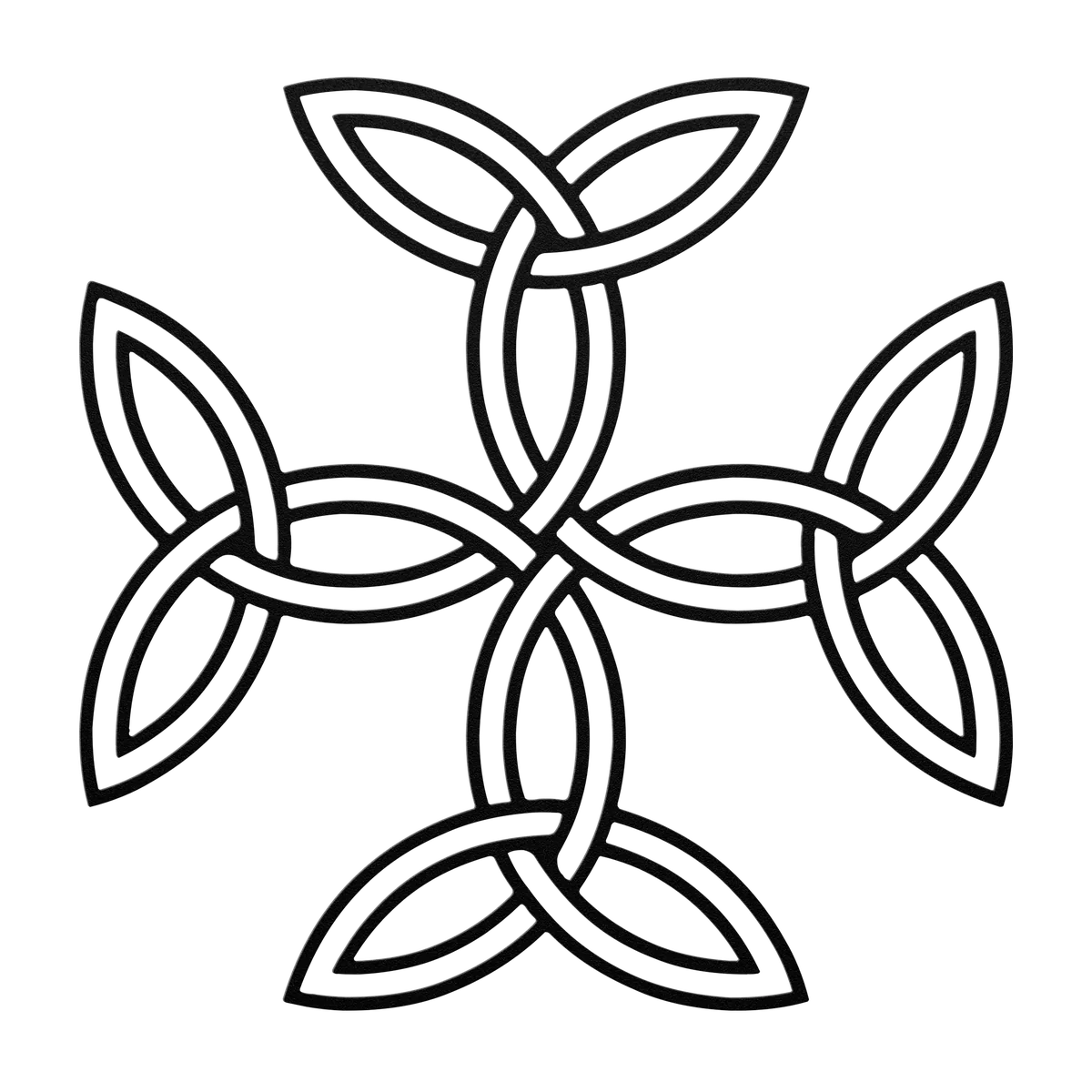 Celtic Trinity Cross Metal Sign
